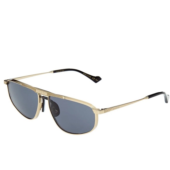 GUCCI GOLD SMOKE UNISEX GG0841S 60MM UNISEX SUNGLASSES - Picture 5 of 8